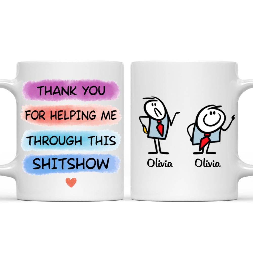 Custom Coworker, Christmas & Birthday Team Appreciation Gift • Support Through The Storm - Personalized Coffee Mug