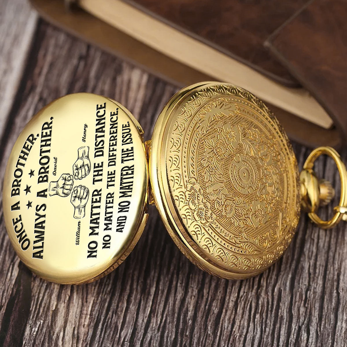 Soulmate Best Friend - Personalized Pocket Watch