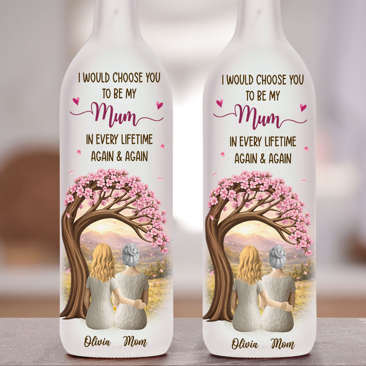 I Would Choose You In Every Lifetime - Personalized Bottle Lamp