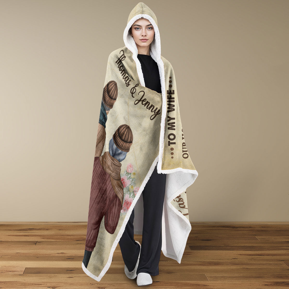 Your Husband - Personalized Hooded Blanket