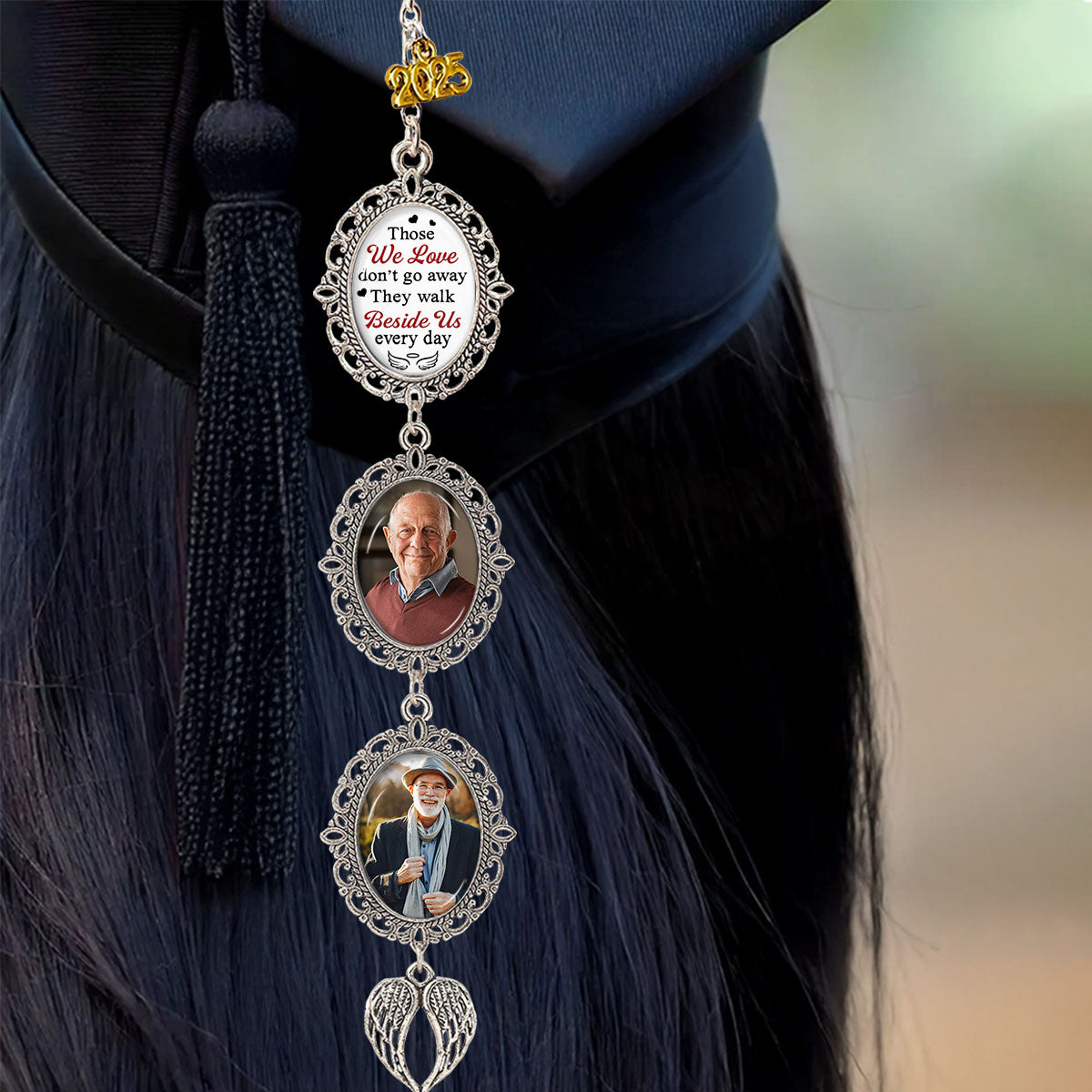 Walk Beside You Every Day - Personalized Graduation Tassel