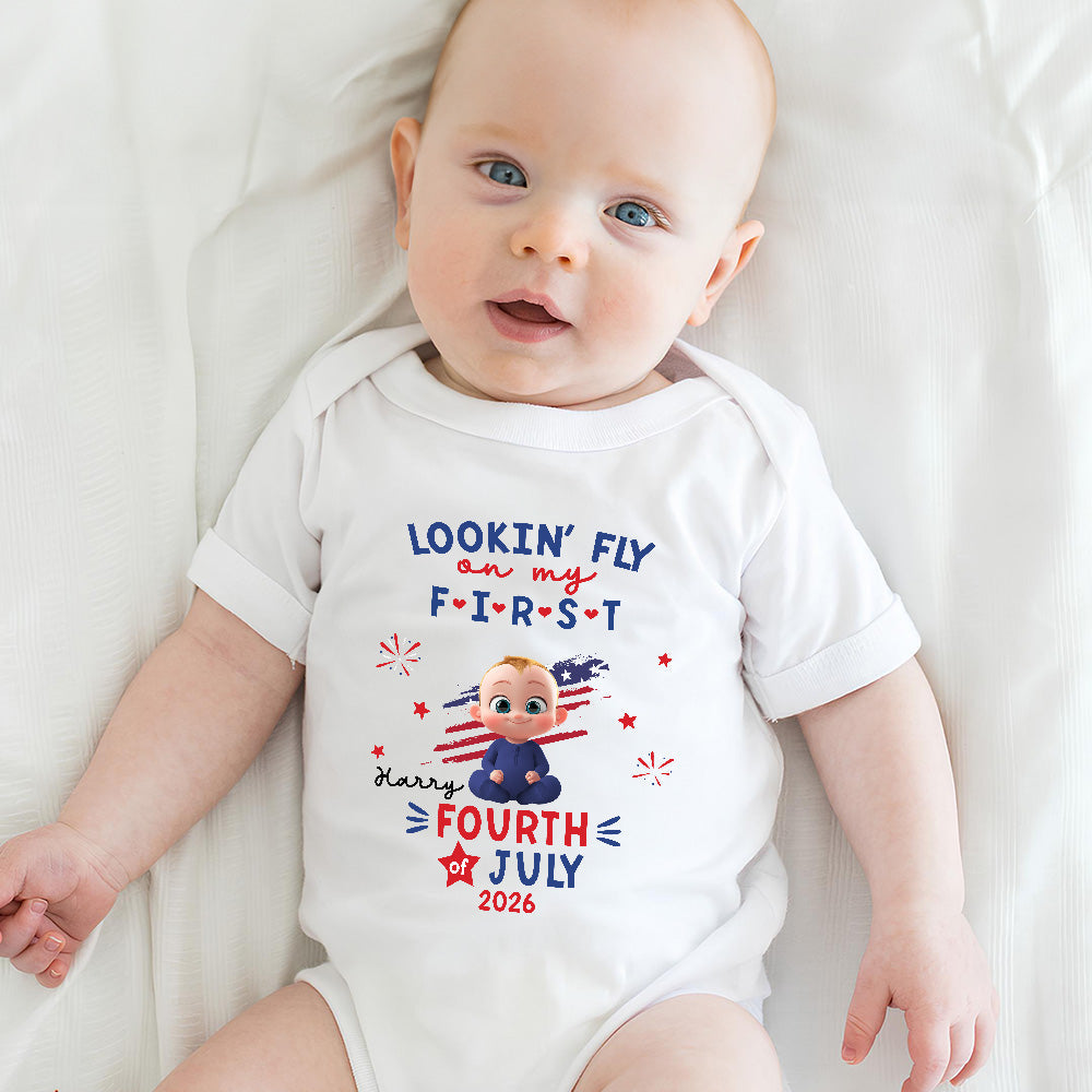 My First 4th July - Personalized Baby Onesie