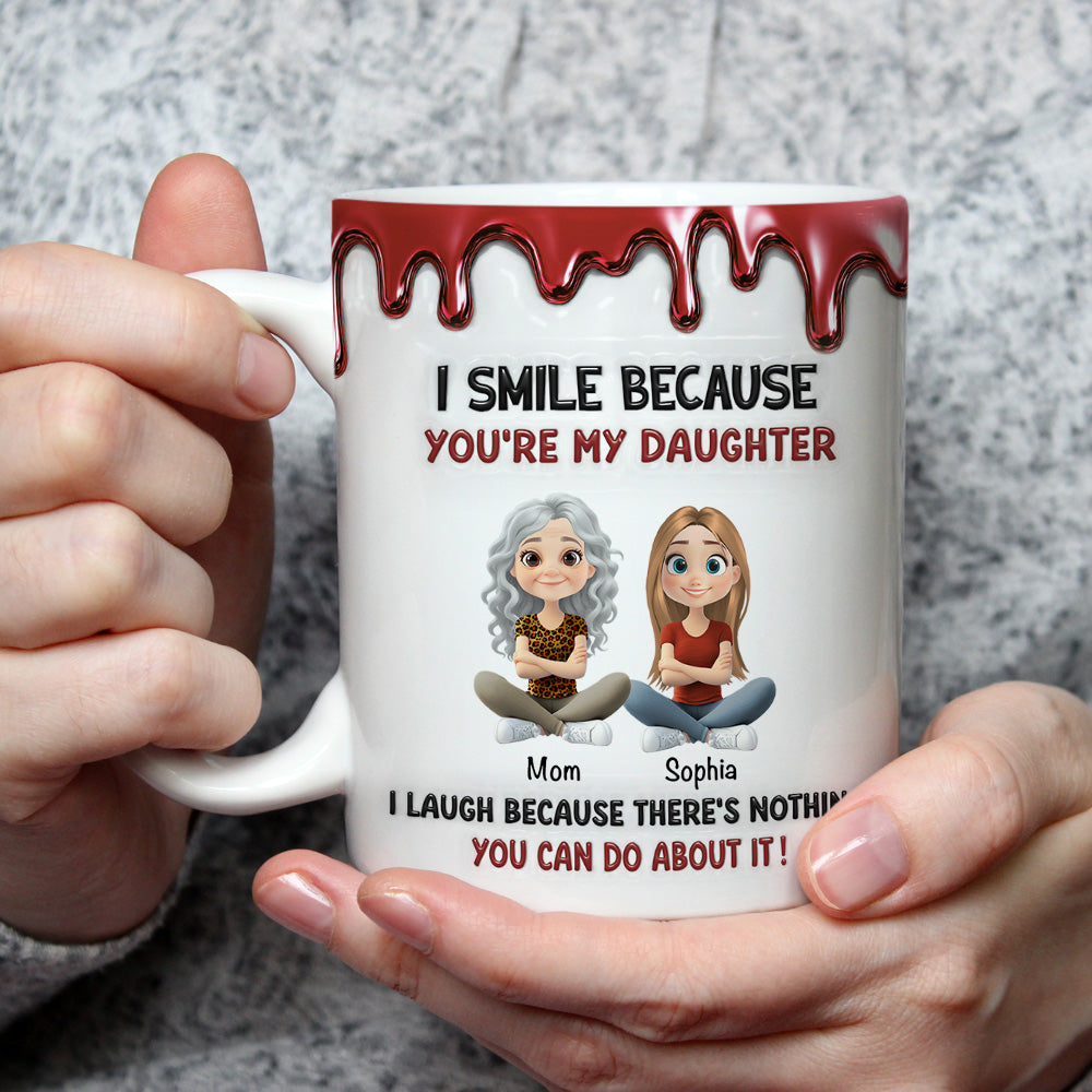 Custom Christmas & Birthday Gift for Son • Because You Are My Son - Personalized 3D Inflated Effect Mug