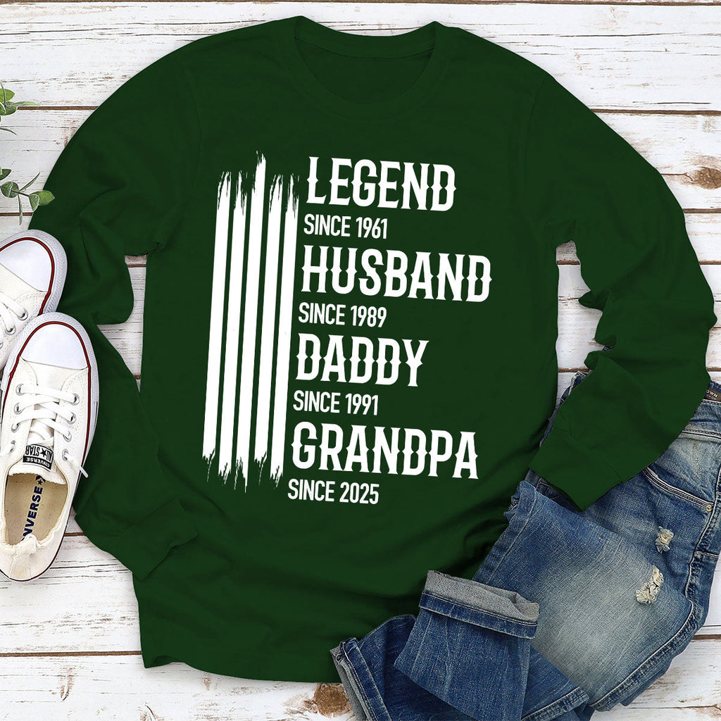 Custom Christmas & Birthday Gift for Dad, Grandpa • The Original Legend - Personalized Shirt