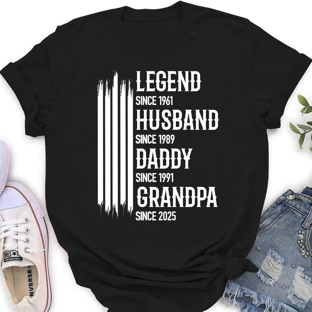 Custom Christmas & Birthday Gift for Dad, Grandpa • The Original Legend - Personalized Shirt