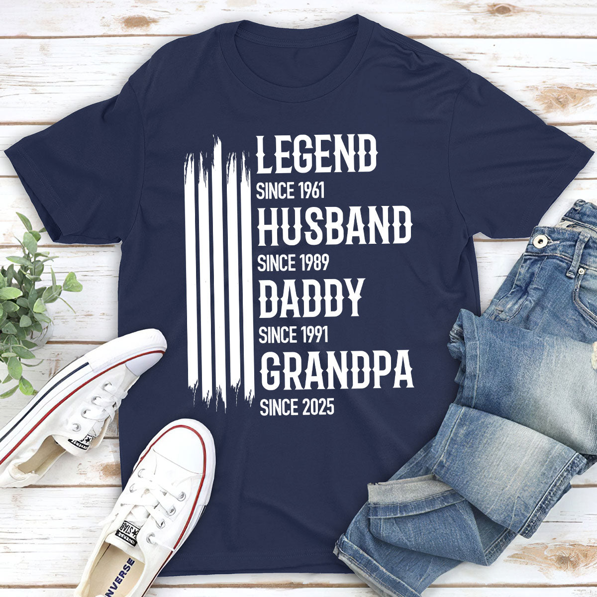 Custom Christmas & Birthday Gift for Dad, Grandpa • The Original Legend - Personalized Shirt