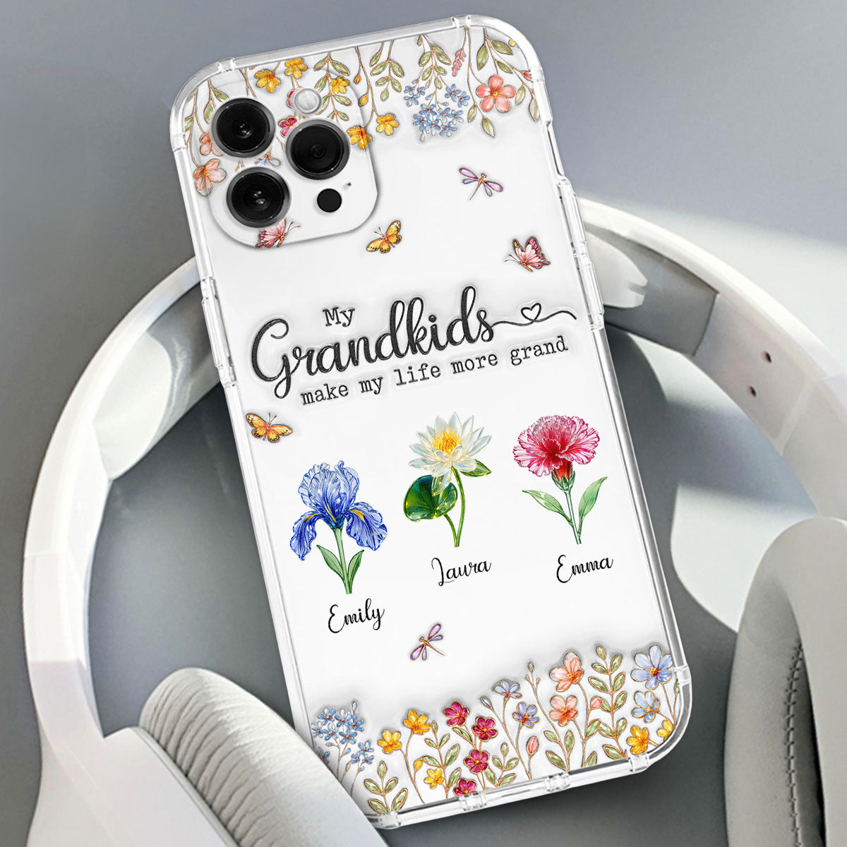 Make Life More Grand With Lovely Kids - Personalized 3D Inflated Effect Phone Case