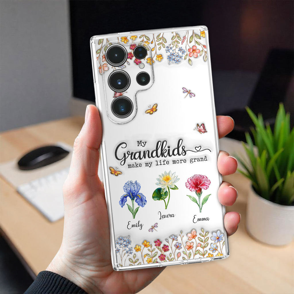 Make Life More Grand With Lovely Kids - Personalized 3D Inflated Effect Phone Case