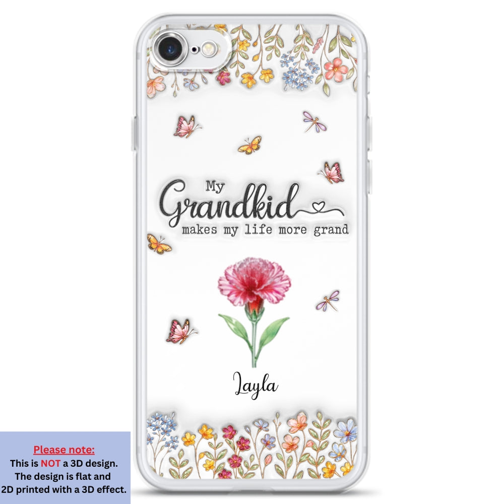 Make Life More Grand With Lovely Kids - Personalized 3D Inflated Effect Phone Case