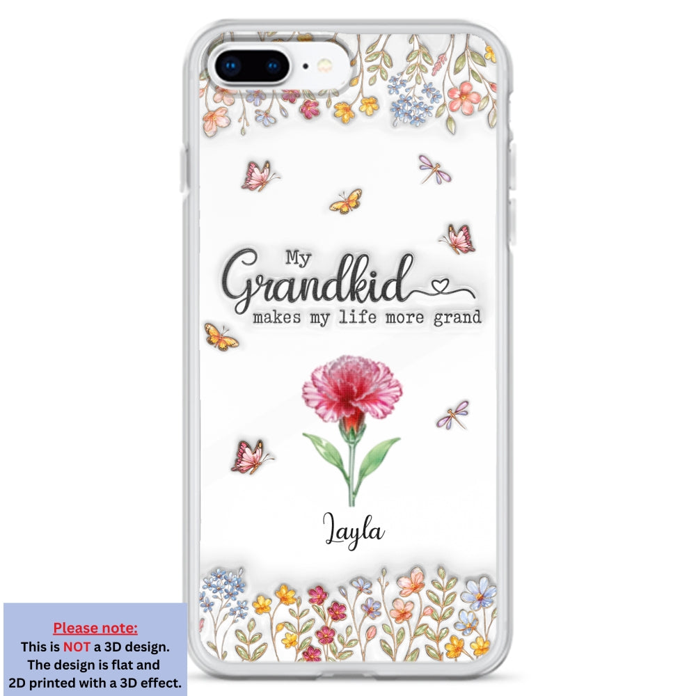 Make Life More Grand With Lovely Kids - Personalized 3D Inflated Effect Phone Case