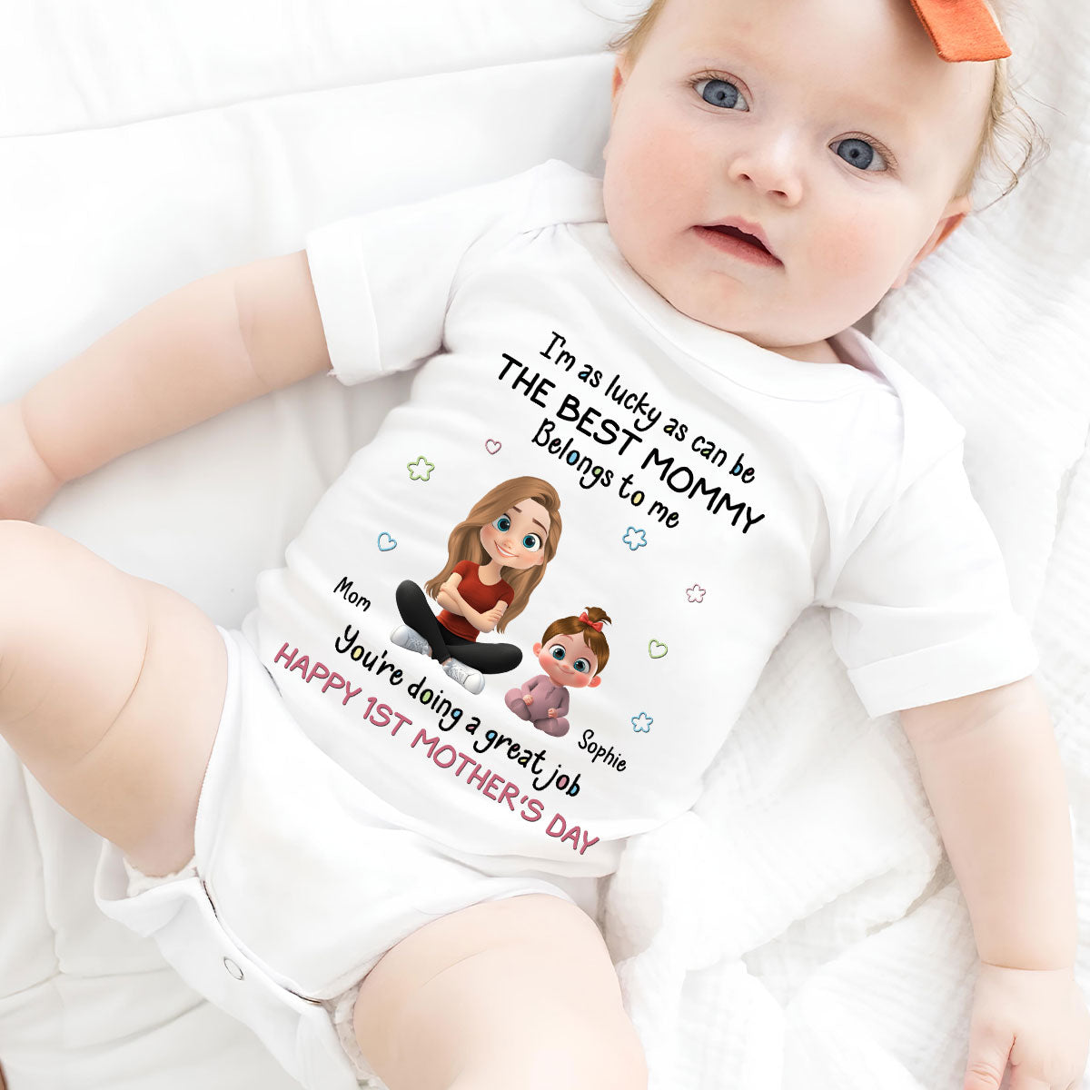 I Am Lucky - Personalized Baby Onesie
