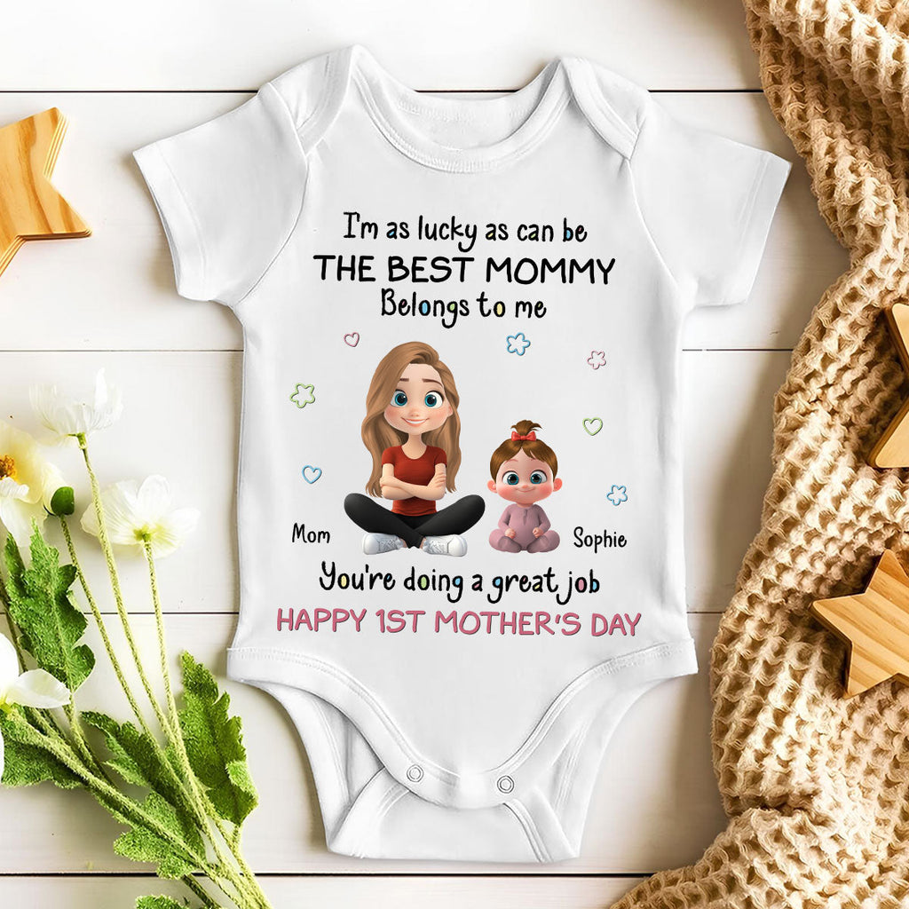 I Am Lucky - Personalized Baby Onesie