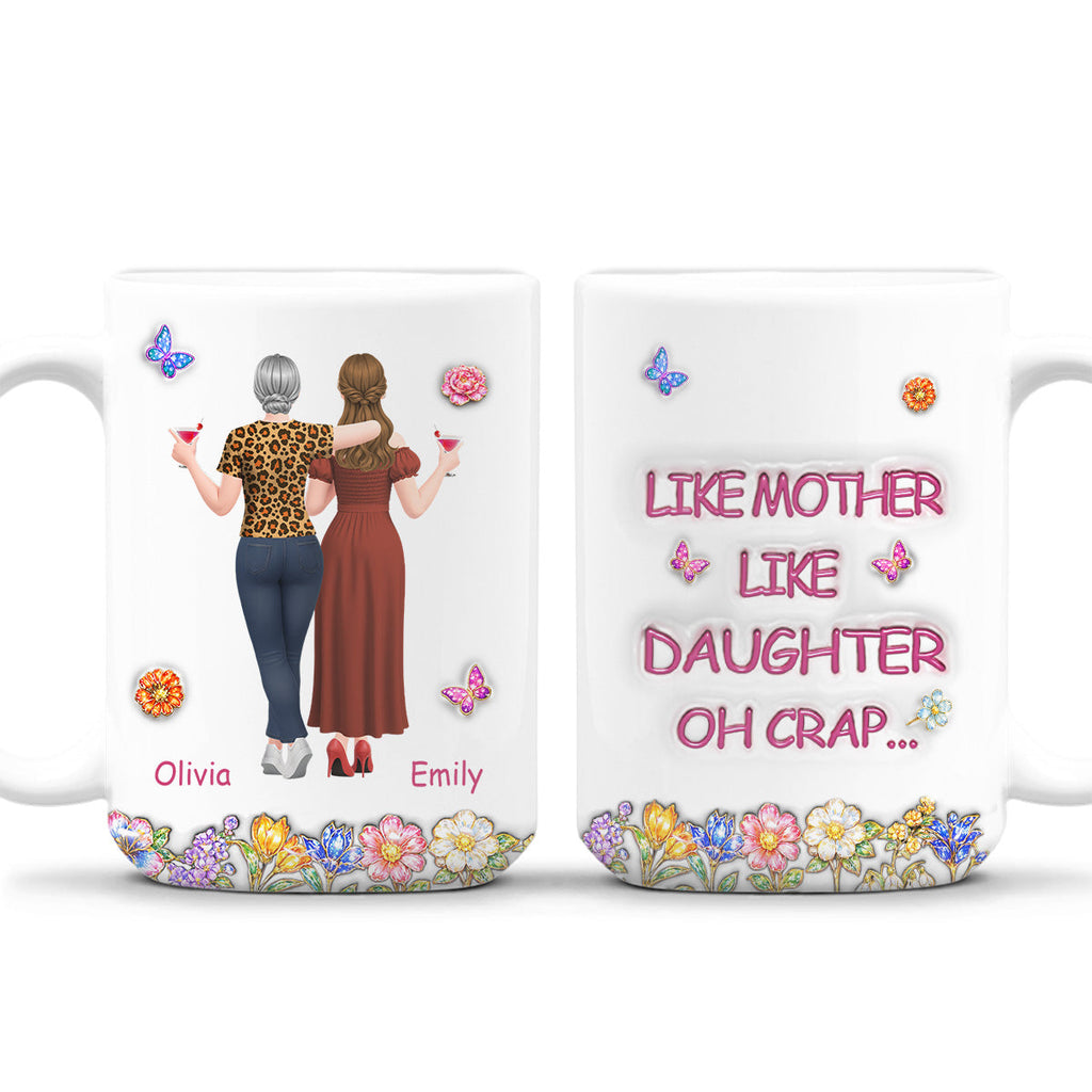 Custom Mother's Day Gift for Mom & Grandma • Like You Like Me - Personalized 3D Effect Mug