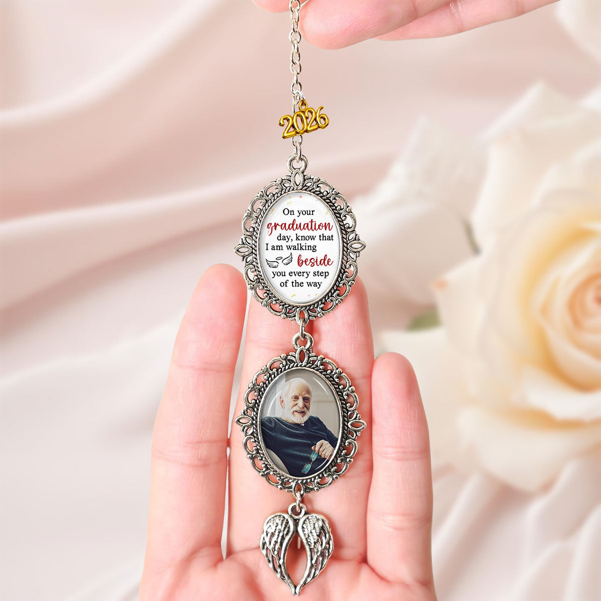 Walking Beside You Every Step - Personalized Graduation Tassel
