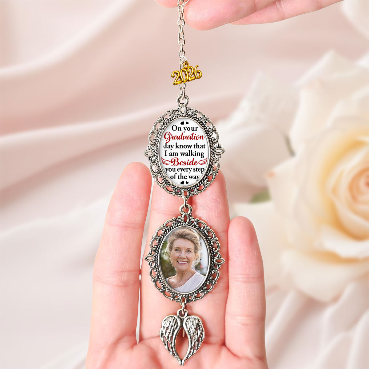 Walking Beside You - Personalized Graduation Tassel