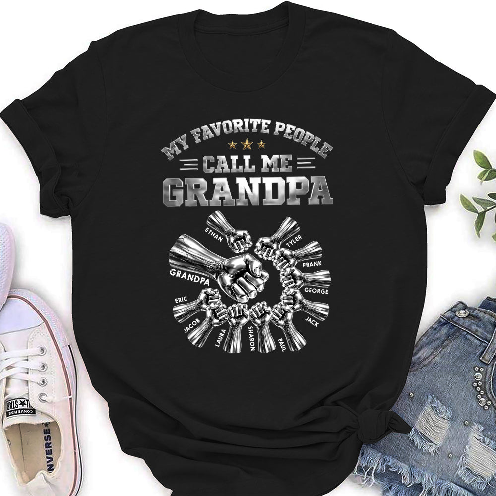 Custom Father's Day, Special Gift for Dad & Grandpa • Favorite People - Personalized Shirt