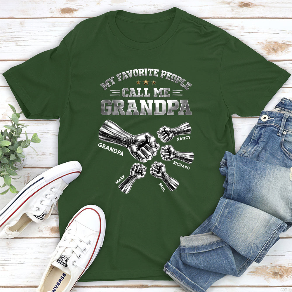 Custom Father's Day, Special Gift for Dad & Grandpa • Favorite People - Personalized Shirt