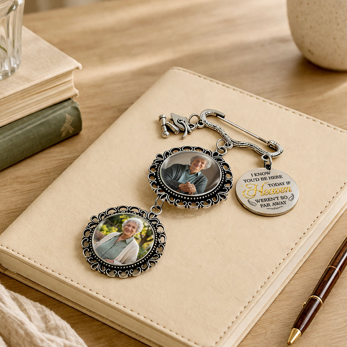 If Heaven Were Not So Far Away - Personalized Graduation Tassel Pin