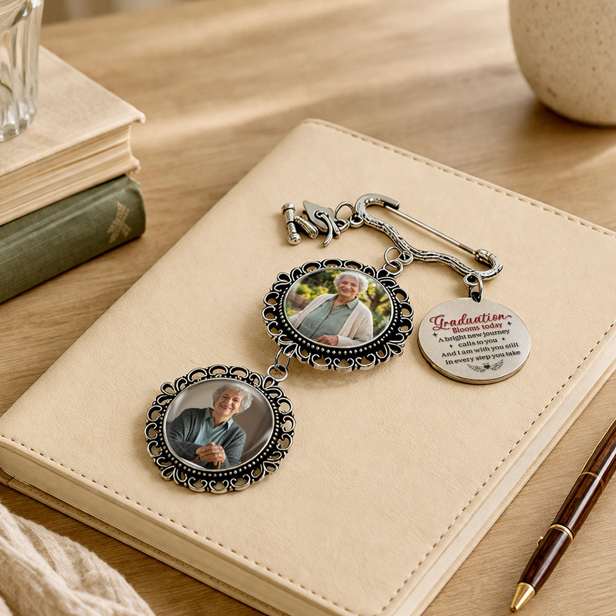 In Every Step You Take - Personalized Graduation Tassel Pin