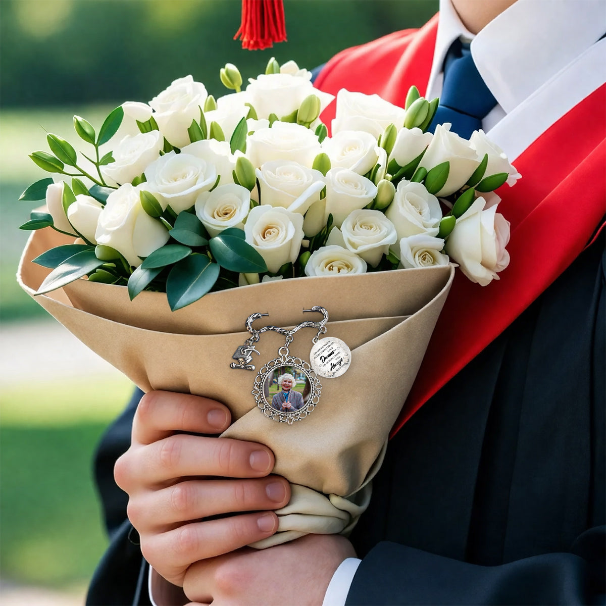 Always With You - Personalized Graduation Tassel Pin