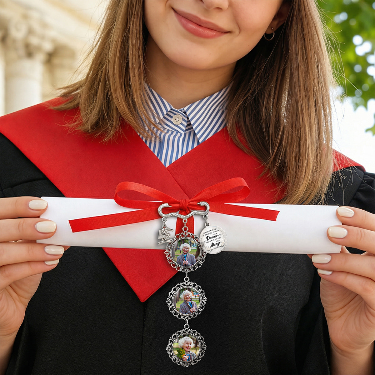 Always With You - Personalized Graduation Tassel Pin