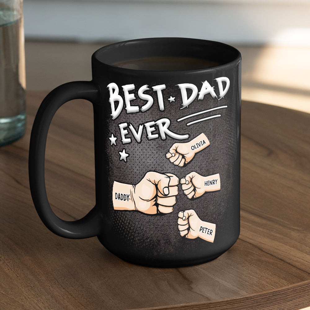 Custom Father's Day, Special Gift for Dad & Grandpa • Best Dad - Personalized Coffee Mug