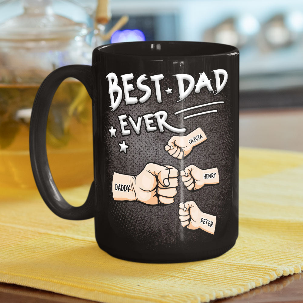Custom Father's Day, Special Gift for Dad & Grandpa • Best Dad - Personalized Coffee Mug