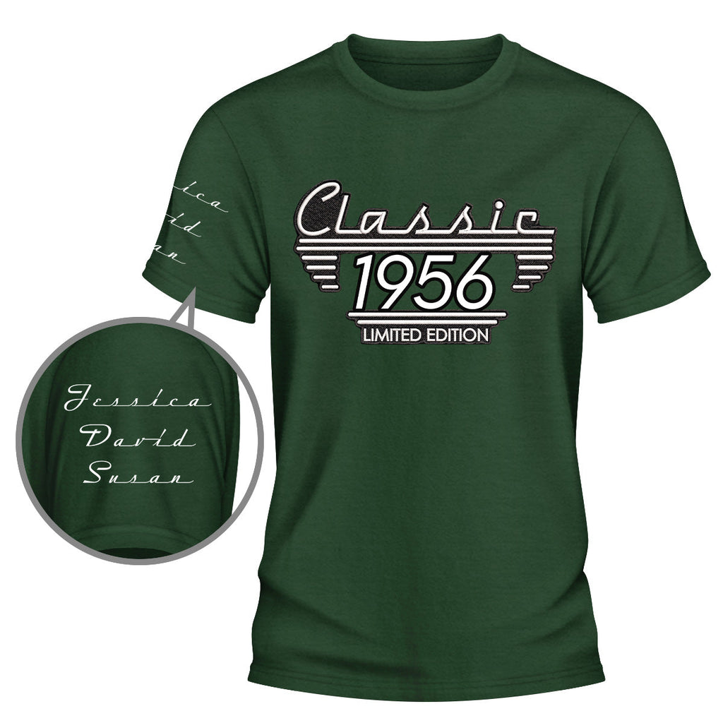 Custom Father's Day, Special Gift for Dad & Grandpa • Classic Edition - Personalized Shirt With Design On Sleeve