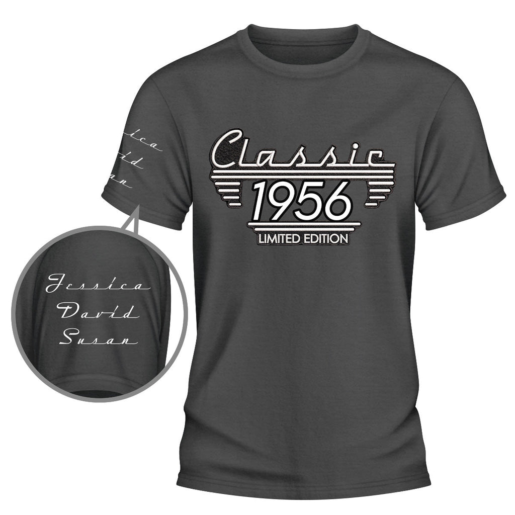 Custom Father's Day, Special Gift for Dad & Grandpa • Classic Edition - Personalized Shirt With Design On Sleeve