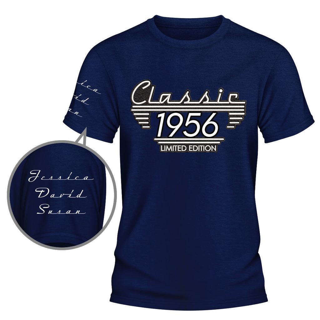Custom Father's Day, Special Gift for Dad & Grandpa • Classic Edition - Personalized Shirt With Design On Sleeve