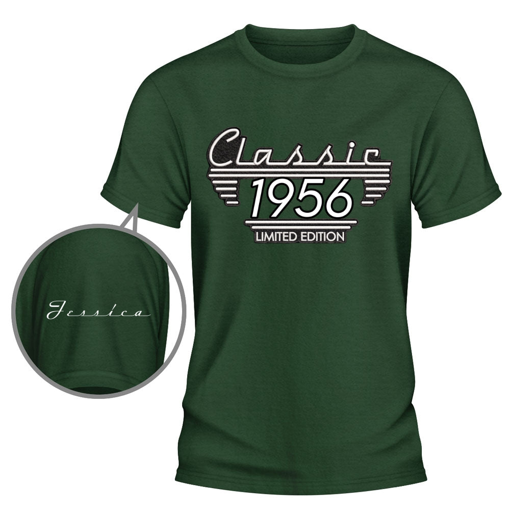 Custom Father's Day, Special Gift for Dad & Grandpa • Classic Edition - Personalized Shirt With Design On Sleeve