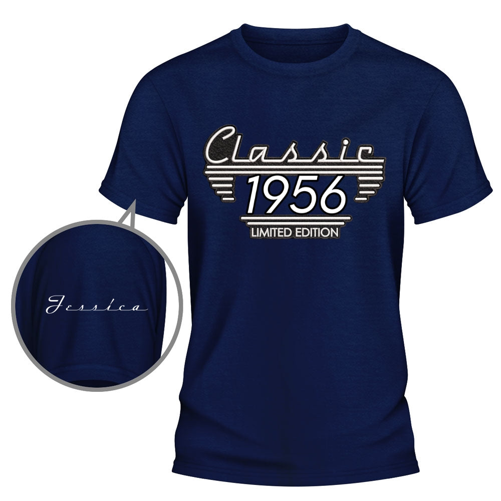 Custom Father's Day, Special Gift for Dad & Grandpa • Classic Edition - Personalized Shirt With Design On Sleeve