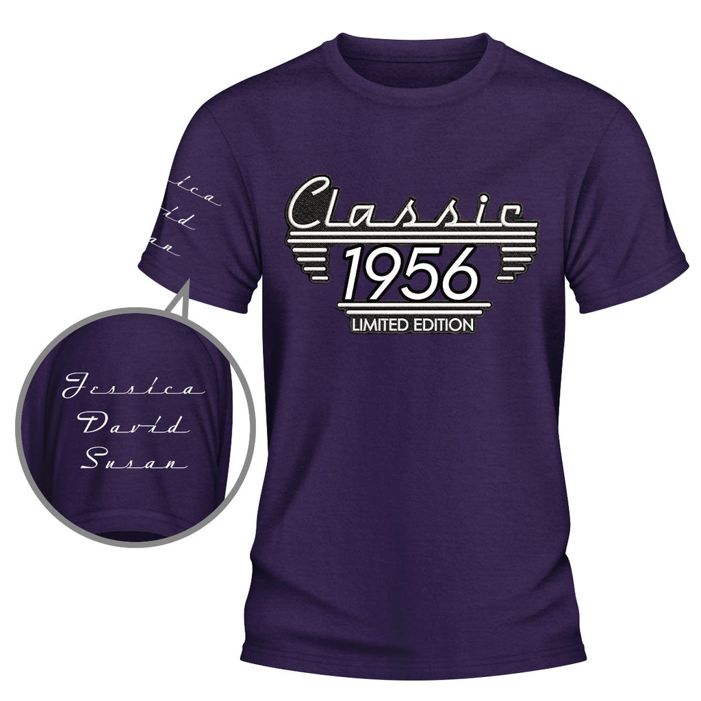 Custom Father's Day, Special Gift for Dad & Grandpa • Classic Edition - Personalized Shirt With Design On Sleeve