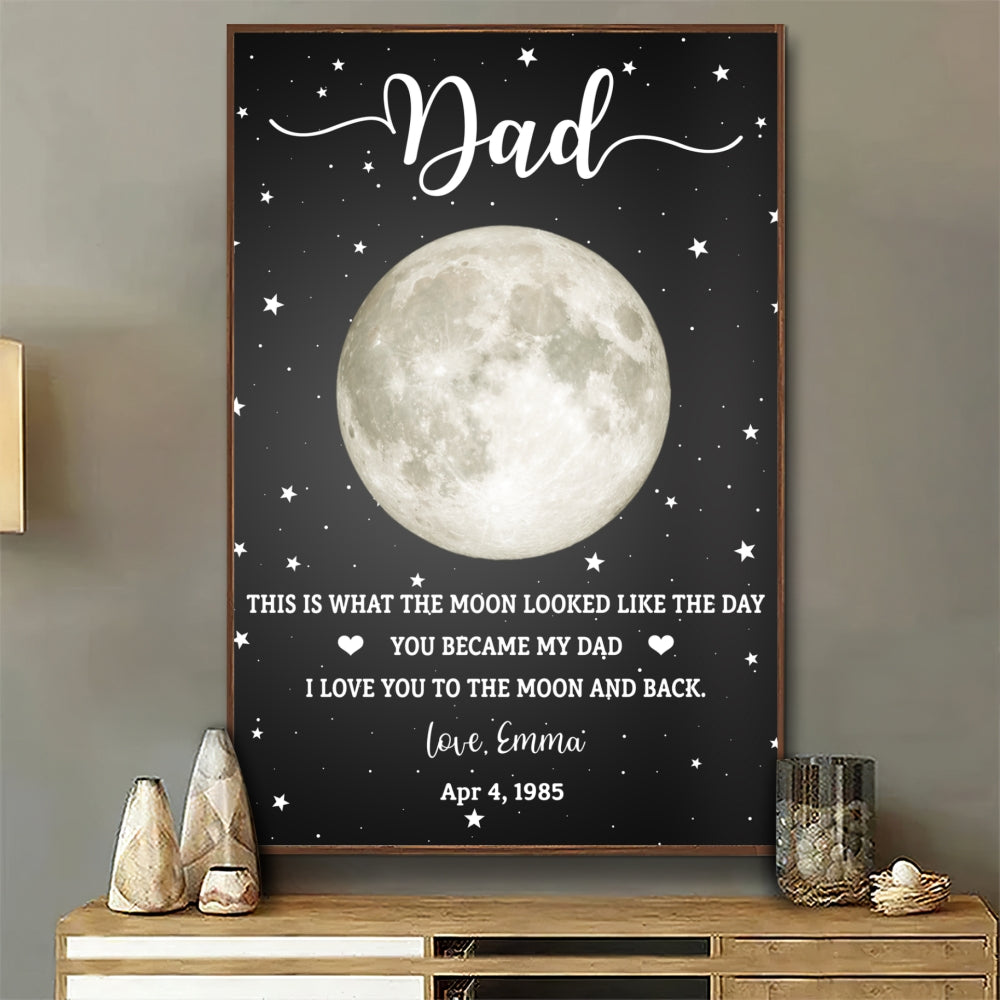 This Is What The Moon Looked Like - Personalized Poster