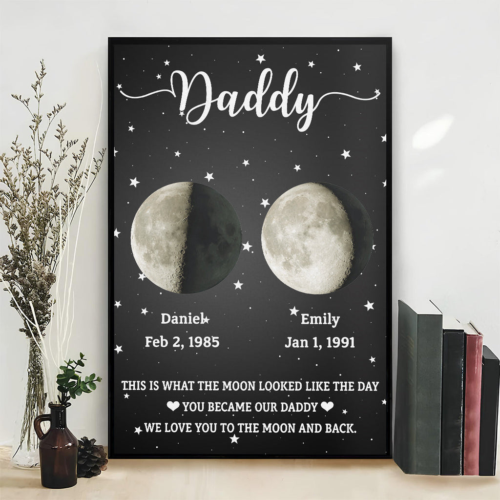 This Is What The Moon Looked Like - Personalized Poster