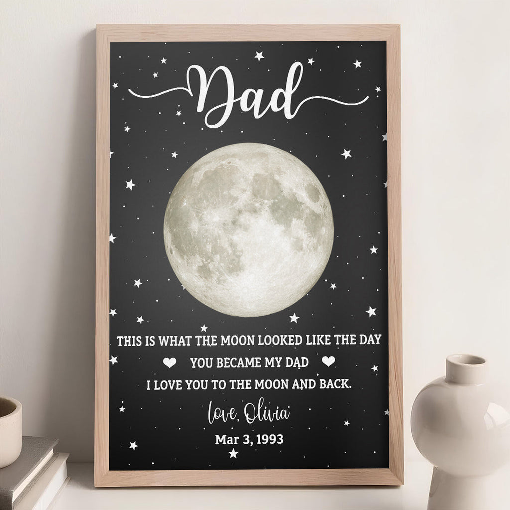 This Is What The Moon Looked Like - Personalized Poster