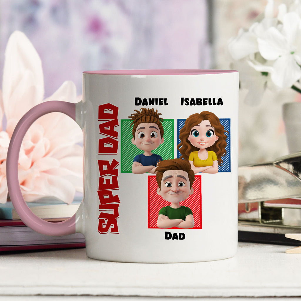 Custom Father's Day, Special Gift for Dad & Grandpa • Daddy Game - Personalized Accent Mug
