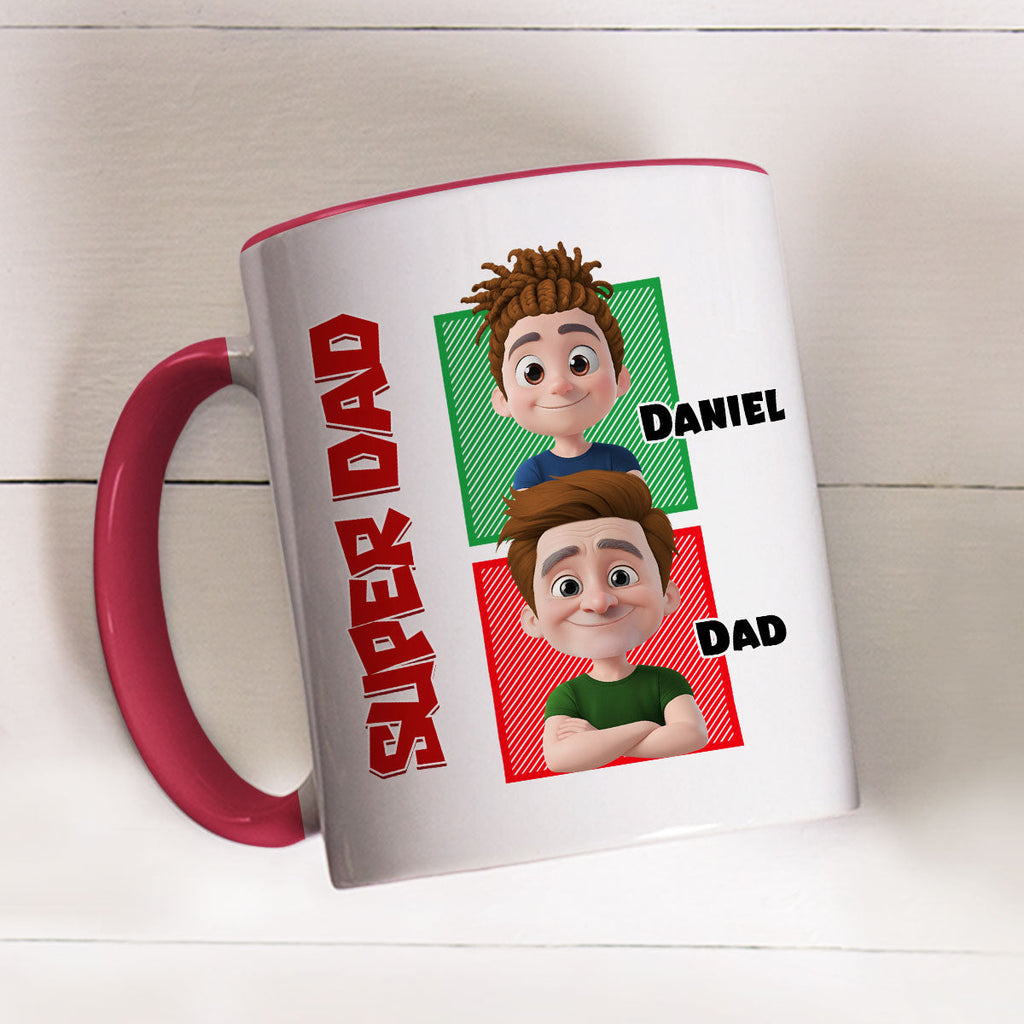 Custom Father's Day, Special Gift for Dad & Grandpa • Daddy Game - Personalized Accent Mug