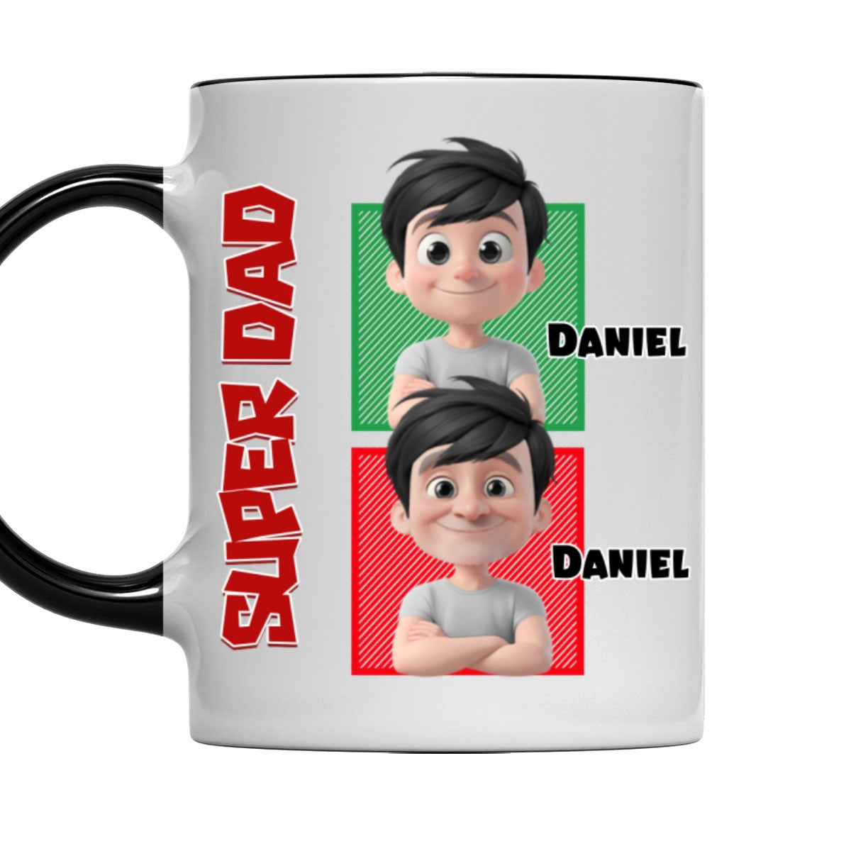 Custom Father's Day, Special Gift for Dad & Grandpa • Daddy Game - Personalized Accent Mug