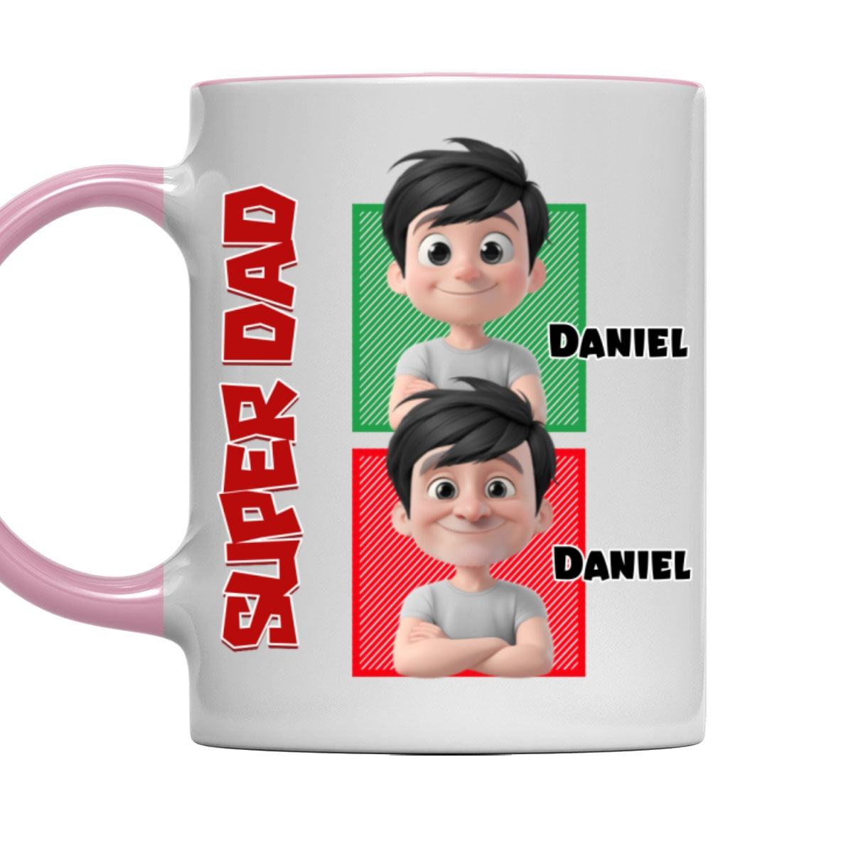 Custom Father's Day, Special Gift for Dad & Grandpa • Daddy Game - Personalized Accent Mug