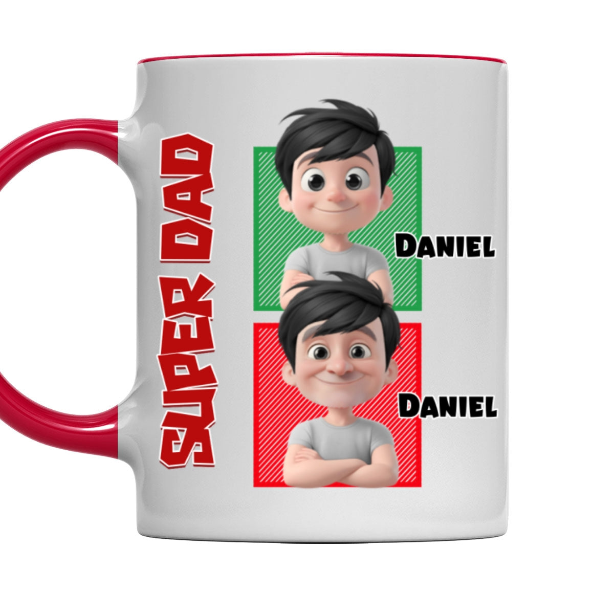 Custom Father's Day, Special Gift for Dad & Grandpa • Daddy Game - Personalized Accent Mug