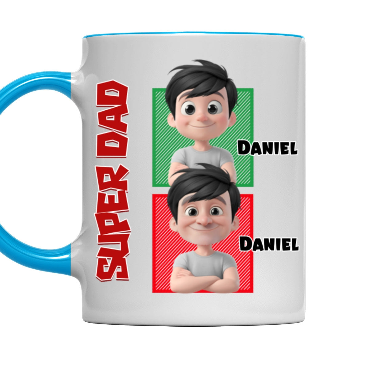 Custom Father's Day, Special Gift for Dad & Grandpa • Daddy Game - Personalized Accent Mug