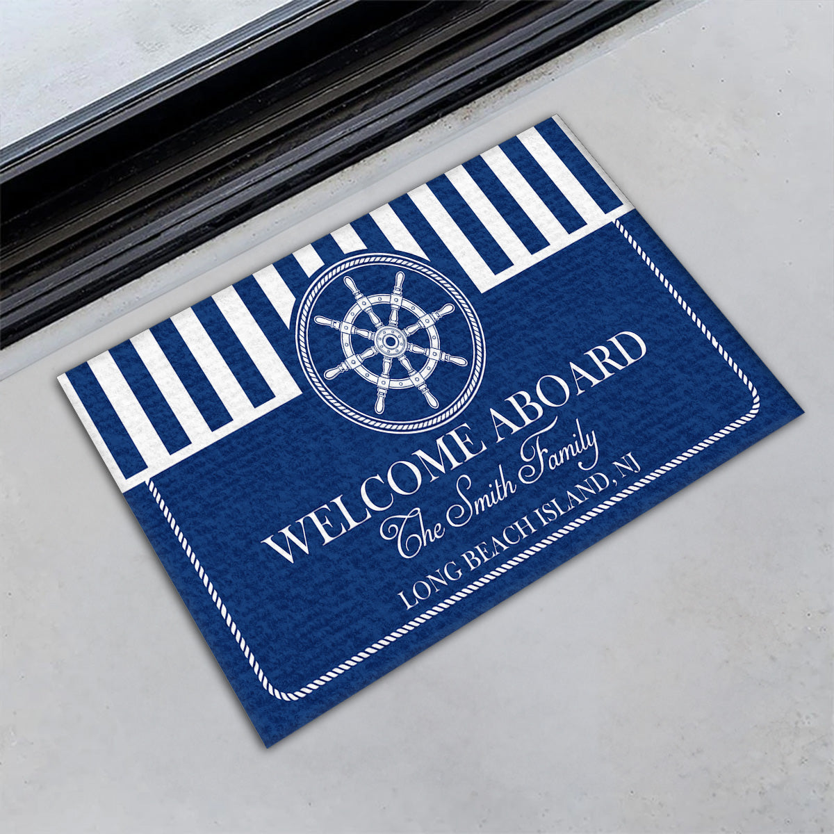 Welcome Aboard - Personalized Doormat