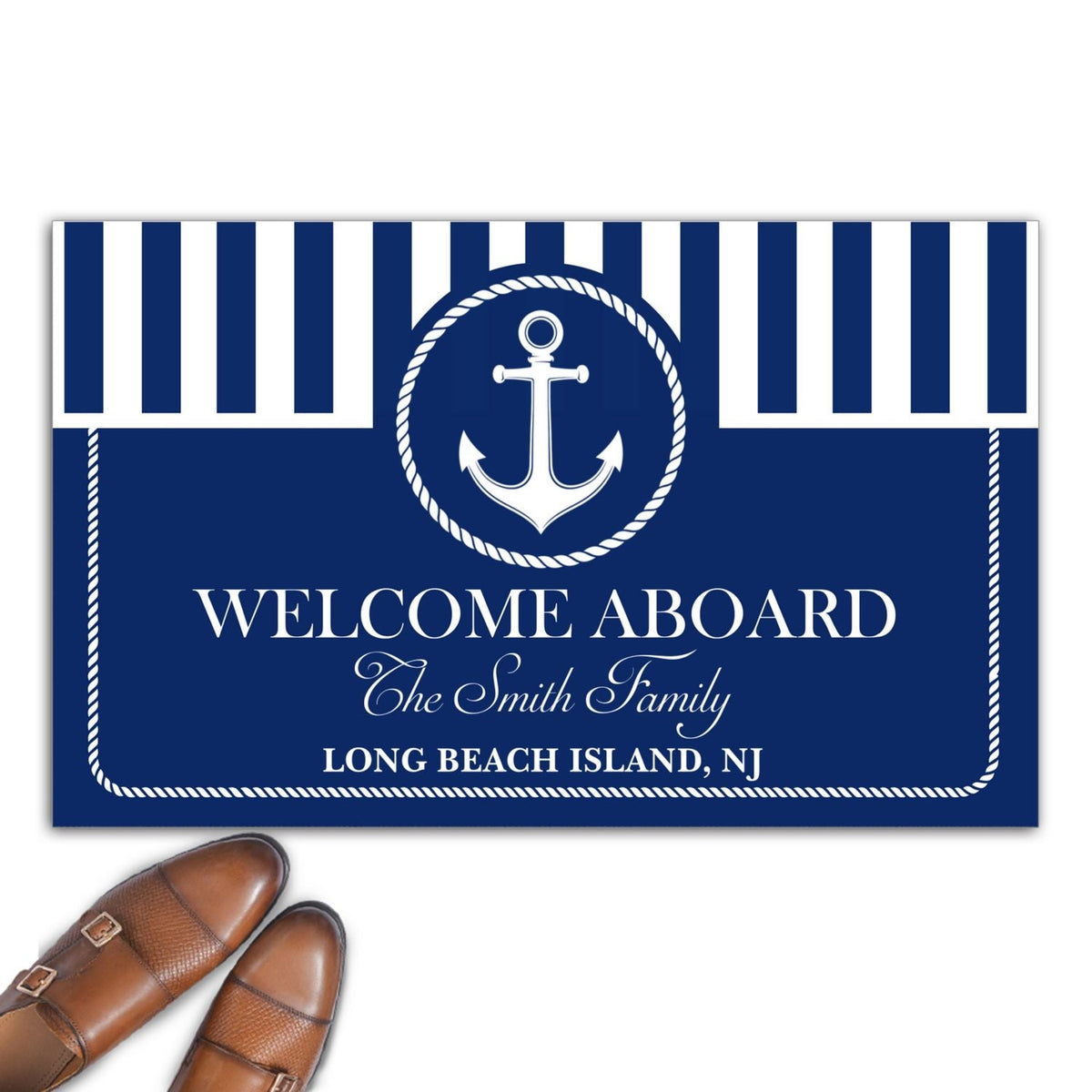 Welcome Aboard - Personalized Doormat