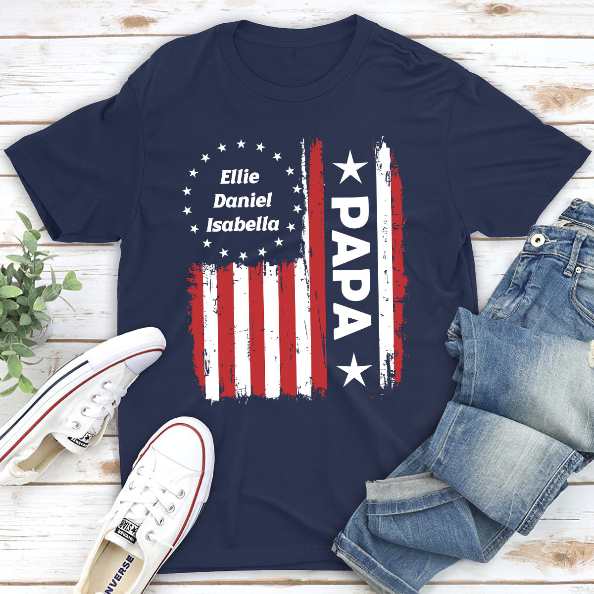 Custom Father's Day, Special Gift for Dad & Grandpa • Papa Legend - Personalized Shirt