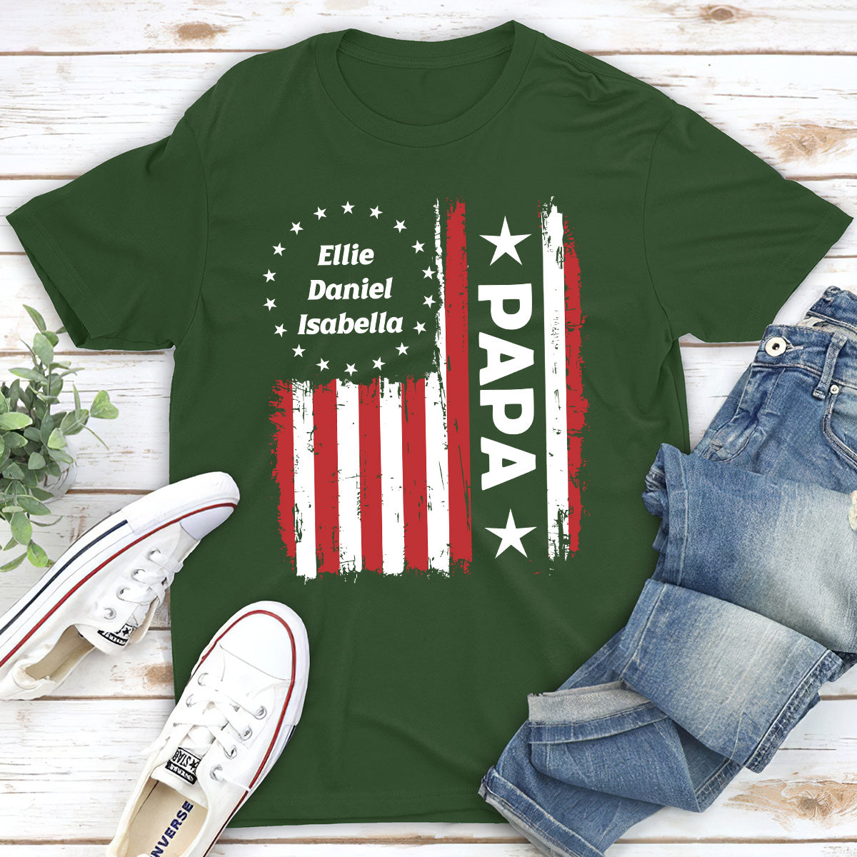 Custom Father's Day, Special Gift for Dad & Grandpa • Papa Legend - Personalized Shirt