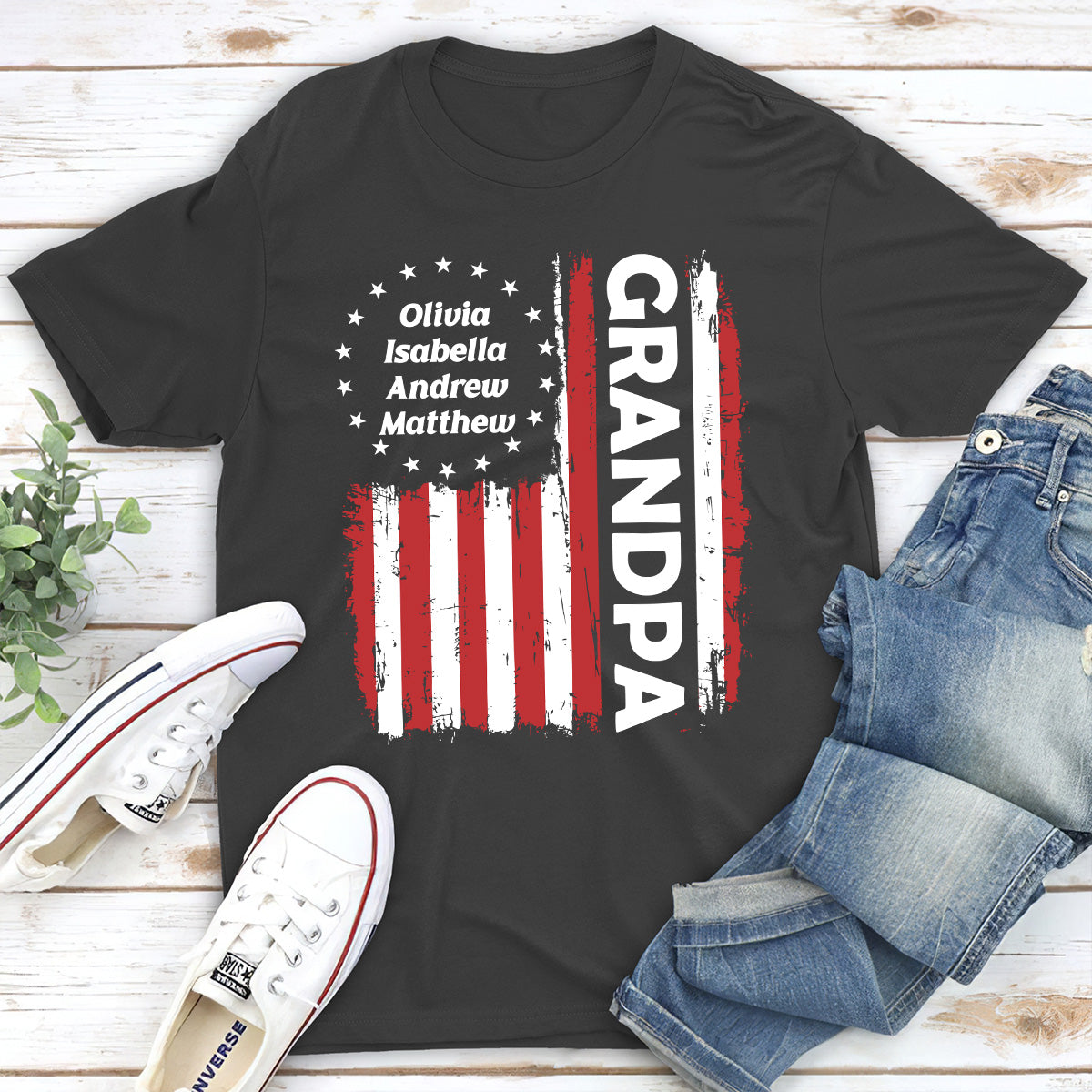 Custom Father's Day, Special Gift for Dad & Grandpa • Papa Legend - Personalized Shirt