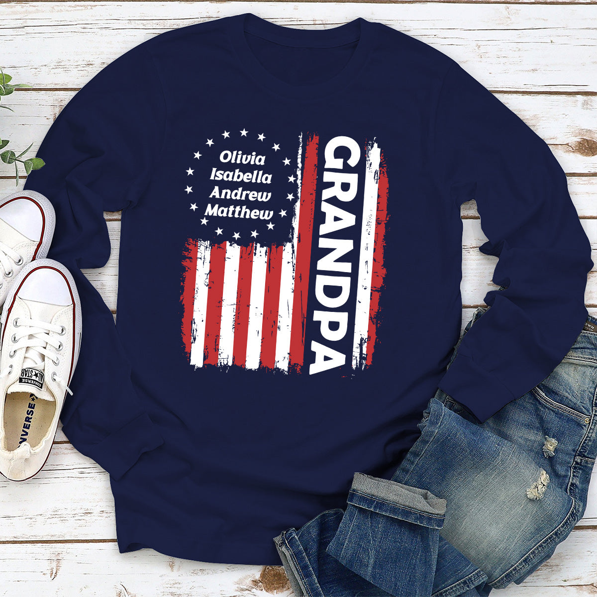 Custom Father's Day, Special Gift for Dad & Grandpa • Papa Legend - Personalized Shirt