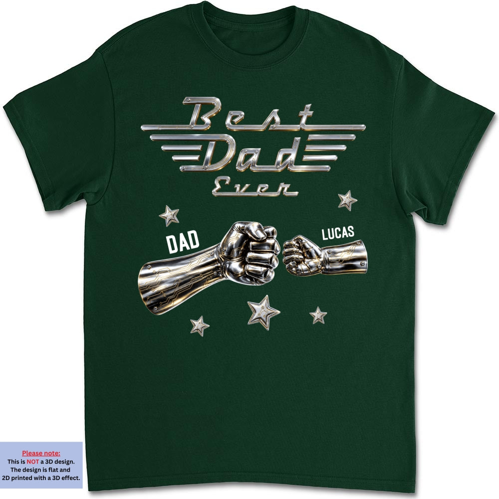 Custom Christmas Anniversary Keepsake Gifts For Husband • Best Dad Ever Classic - Personalized Shirt