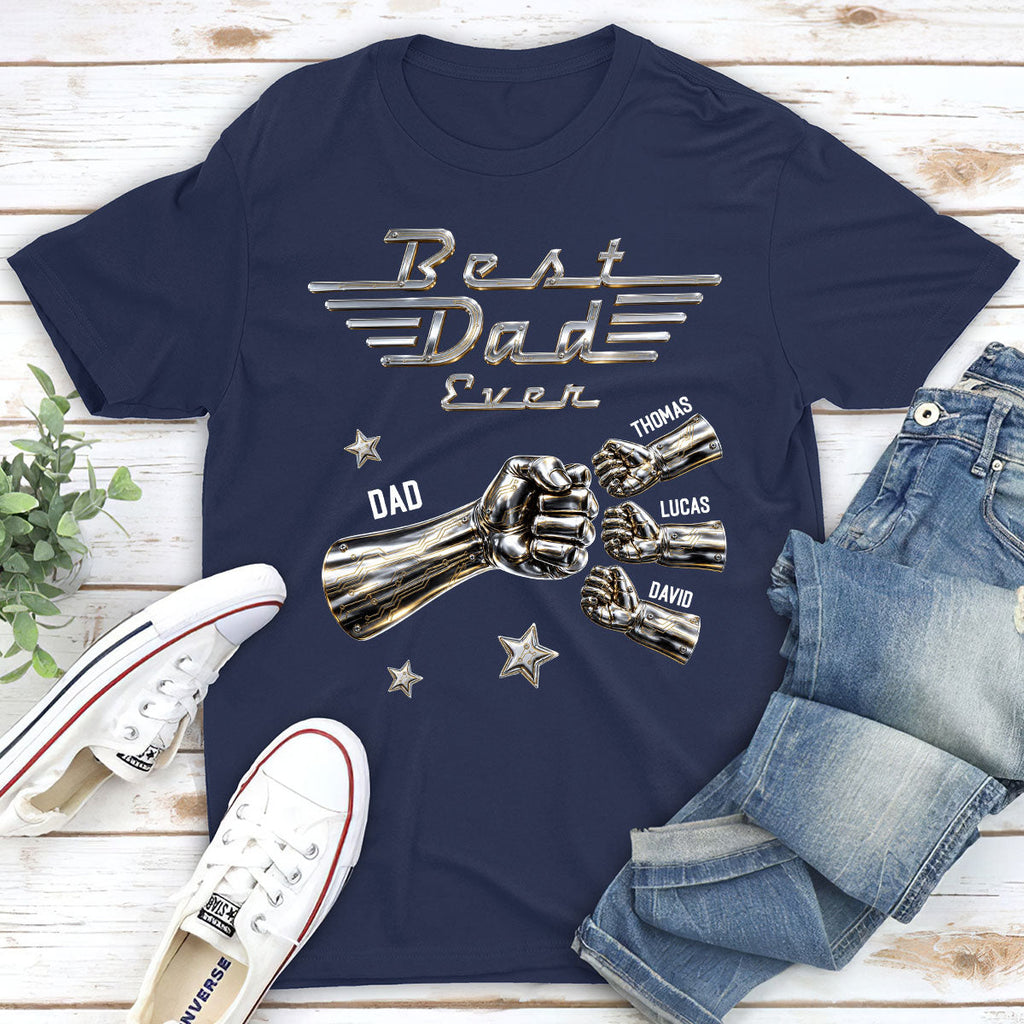 Custom Christmas Anniversary Keepsake Gifts For Husband • Best Dad Ever Classic - Personalized Shirt